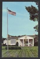 Postcard of Herbert Hoover Presidential Library = Walnut Library in West Branch, Iowa, United States of America, KOOPM 12298