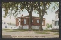 Postcard of Carnegie B.H. Bartol Library in Freeport, Maine, United States of America, KOOPM 12644