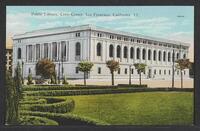Postcard of Public Library in San Francisco, California, United States of America, KOOPM 10743