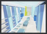 Postcard of Probiblio - Ontwerp Promotiebus (interior) in Hoofddorp, KOOPM 6474