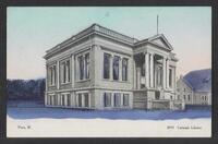 Postcard of Carnegie Library in Paris, Illinois, United States of America, KOOPM 11688