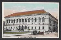 Postcard of Public Library in Boston, Massachusetts, United States of America, KOOPM 13097