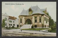 Postcard of Memorial Library in Westbrook, Maine, United States of America, KOOPM 12871