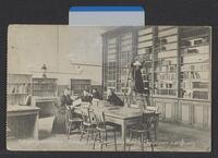 Postcard of Seraphijns Seminarium - Library (interior) in Langeweg, KOOPM 6515