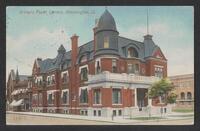 Postcard of Withers Public Library in Bloomington, Illinois, United States of America, KOOPM 11483
