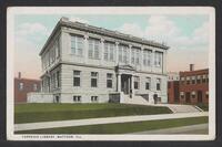 Postcard of Carnegie Public Library in Mattoon, Illinois, United States of America, KOOPM 11673