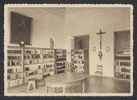 Postcard of Carmel d' Argenteuil - Bibliothèque (interior) in Waterloo, Belgium, KOOPM 01112