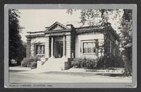 Postcard of Public Library in Clinton, Indiana, United States of America, KOOPM 11786