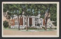 Postcard of Public Library in Kewanee, Illinois, United States of America, KOOPM 11663