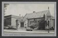 Postcard of Public Library in Rushville, Indiana, United States of America, KOOPM 12065