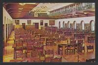 Postcard of San Diego College for Women - Library (interior) in San Diego, California, United States of America, KOOPM 10739