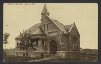 Postcard of Public Library in Calais, Maine, United States of America, KOOPM 12581