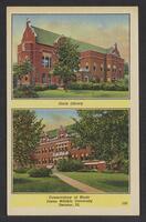 Postcard of James Millikin University - Gorin Library in Decatur, Illinois, United States of America, KOOPM 11611