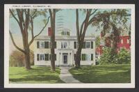 Postcard of Public Library in Ellsworth, Maine, United States of America, KOOPM 12620