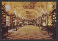 Postcard of Chorherrenstift - Library (interior) in Vorau, Austria, KOOPM 00342