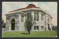 Postcard of Carnegie Library in Parsons, Kansas, United States of America, KOOPM 12383