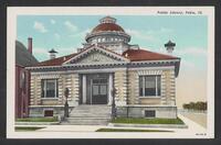 Postcard of Public Library in Pekin, Illinois, United States of America, KOOPM 11689
