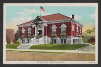 Postcard of Jennings County Public Library in North Vernon, Indiana, United States of America, KOOPM 12018