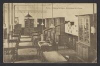 Postcard of Caserne Guillaume, Bibliothèque de la Troupe (interior) in Mons, Belgium, KOOPM 01022