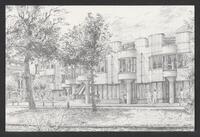 Postcard of University Library in Leiden, KOOPM 6547