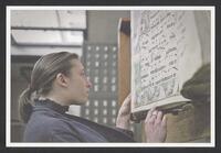 Postcard of University Library (interior) in Gent, Belgium, KOOPM 00815