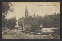 Postcard of Stewart Library in Corinna, Maine, United States of America, KOOPM 12602