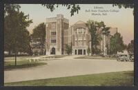Postcard of Ball State Teachers' College Library in Muncie, Indiana, United States of America, KOOPM 12004