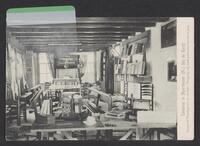 Postcard of Leeszaal (interior) in Noordwolde (Fr.), KOOPM 6626