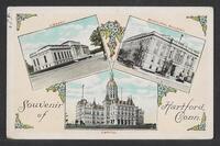 Postcard of Public Library in Hartford, Connecticut, United States of America, KOOPM 10951