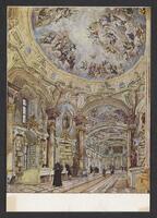 Postcard of Stift (Abbey) Library (interior) in Admont, Austria, KOOPM 00166