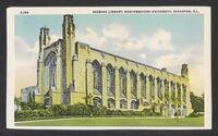 Postcard of Northwestern University - Charles Deering Library in Evanston, Illinois, United States of America, KOOPM 11628