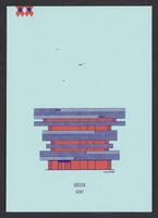 Postcard of New Public Library De Krook in Gent, Belgium, KOOPM 00774