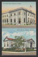 Postcard of Public Library in Anderson, Indiana, United States of America, KOOPM 11750