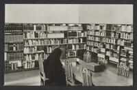 Postcard of Apostolische School der Paters Assumptionisten - Library (interior) in Boxtel, KOOPM 6192