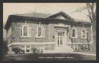 Postcard of Public Library in Winchester, Indiana, United States of America, KOOPM 12123