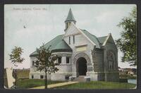 Postcard of Public Library in Calais, Maine, United States of America, KOOPM 12586