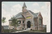Postcard of Public Library in Calais, Maine, United States of America, KOOPM 12587