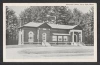 Postcard of Memorial Library in Steep Falls, Maine, United States of America, KOOPM 12846