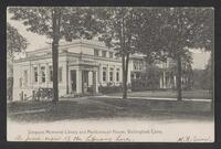 Postcard of Simpson Memorial Library in Wallingford, Connecticut, United States of America, KOOPM 11168