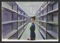 Postcard of University Library (interior) in Gent, Belgium, KOOPM 00796