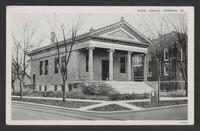 Postcard of Public Library in Hillsboro, Illinois, United States of America, KOOPM 11657