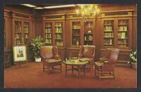 Postcard of Ralph W. Miller Golf Library (interior) in Industry, California, United States of America, KOOPM 10588