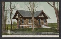 Postcard of Carver Memorial Library in Searsport, Maine, United States of America, KOOPM 12833