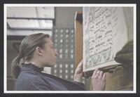 Postcard of University Library (interior) in Gent, Belgium, KOOPM 00437