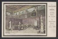 Postcard of Biblioteca privata di S.S. (interior) in Vatican City, KOOPM 17790