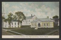 Postcard of Public Library in Dexter, Maine, United States of America, KOOPM 12604