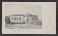 Postcard of Public Library in Waukegan, Illinois, United States of America, KOOPM 11740
