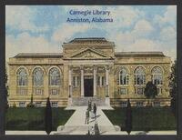 Postcard of Carnegie Library in Anniston, Alabama, United States of America, KOOPM 10448