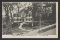 Postcard of Public Library in Ellsworth, Maine, United States of America, KOOPM 12618
