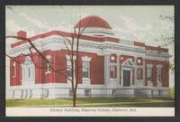 Postcard of Hanover College - Thomas A. Hendricks Library in Hanover, Indiana, United States of America, KOOPM 11887